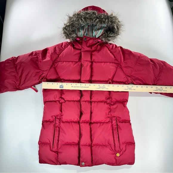 Burton Girls Snow Jacket XL Down Insulated Hooded Pink - Picture 15 of 16
